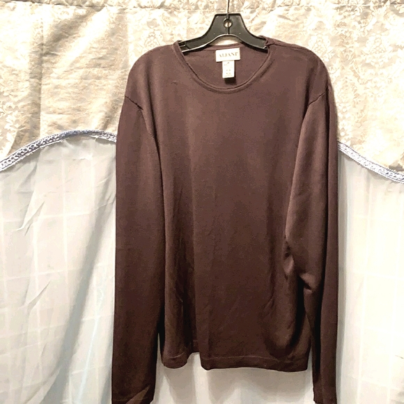 MEN ALFANI ITALIAN-MADE MERINO WOOL BL SWEATER SZ XXL